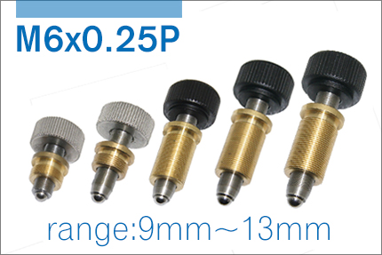 M6x0.25P Adjustment screw,Travel <15mm
